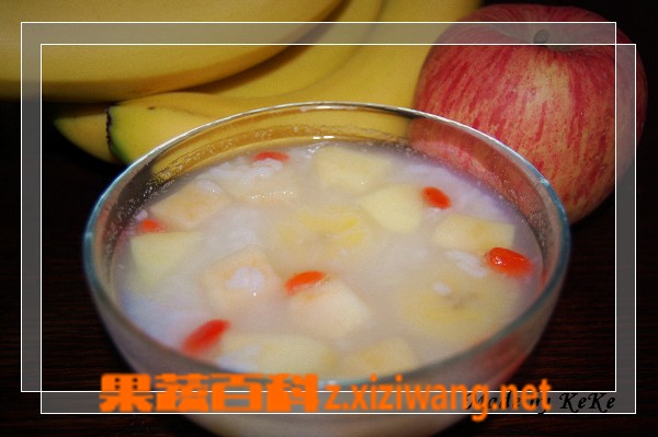 果蔬百科薏米水果粥的做法