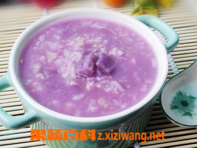紫薯牛奶燕麦粥的材料和做法