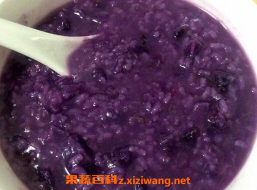 紫薯山药小米粥的功效